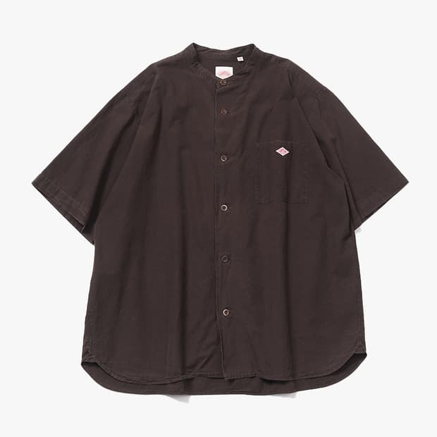 DANTON - BAND COLLAR SHIRT