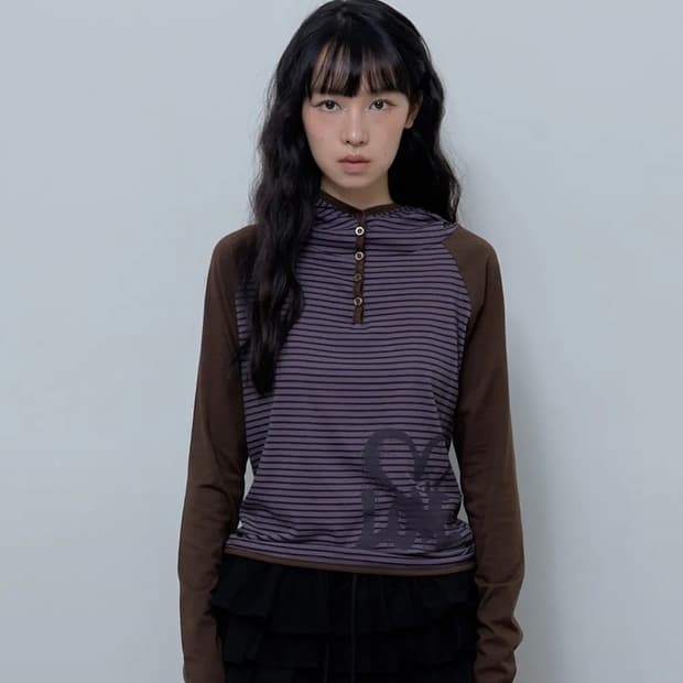 팬시클럽 러브 스트라이프 후드