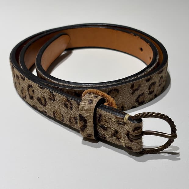 kapital 캐피탈 레오파드 송치 벨트