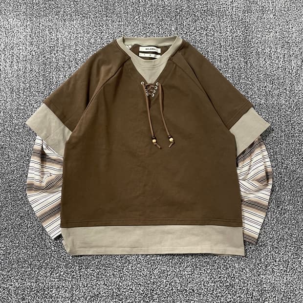 빈티지9. RELABEL 레이어드 에스닉 빈티지 맨투맨 롱슬리브 모리걸