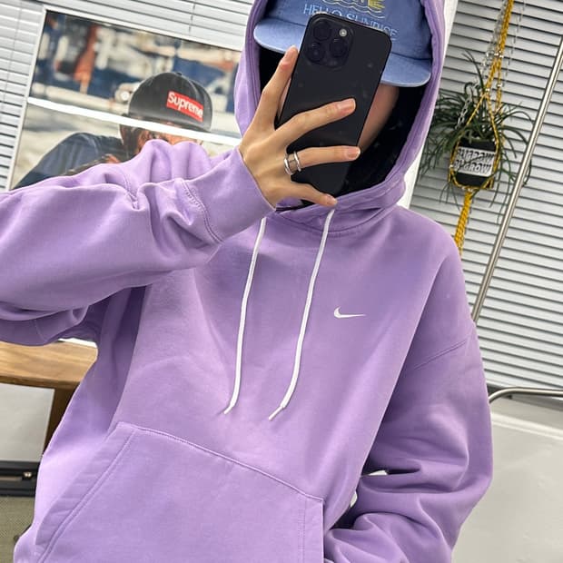 나이키 NRG 후드 퍼플(기모)