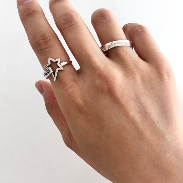 체인 스타 반지