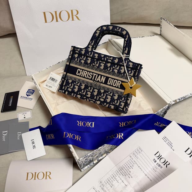 정품 디올 북토트 미니 (미사용 보관품)