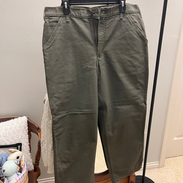 [미국직구] 칼하트 B11 Moss 루즈핏 워시드 덕 유틸리티 워크팬츠 