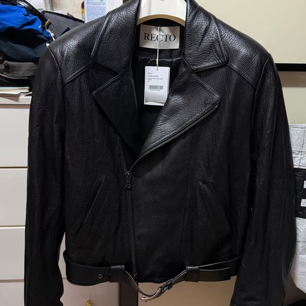[M] 새상품 렉토 빈티지 이펙트 바이커 자켓