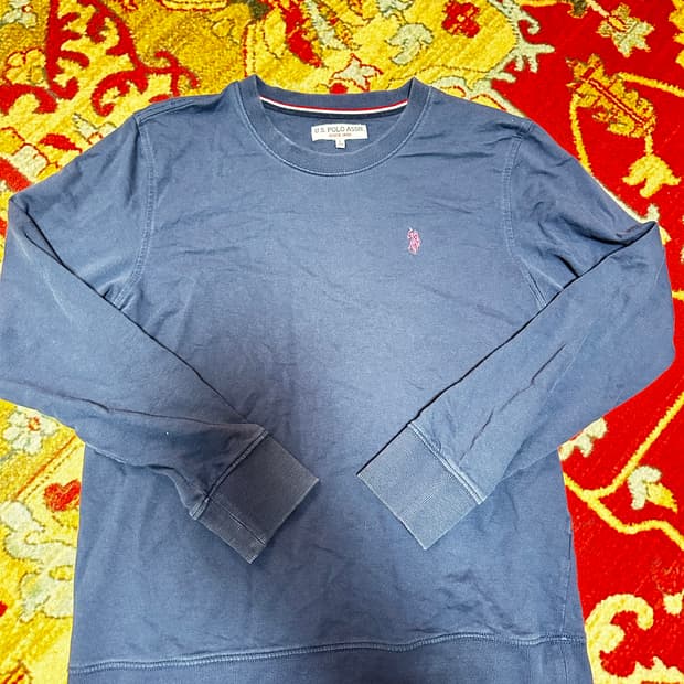 폴로 아쎈 네이비 긴팔 티셔츠 L