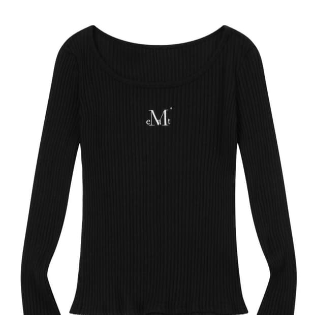 무센트 투웨이 롱 슬리브 골지티