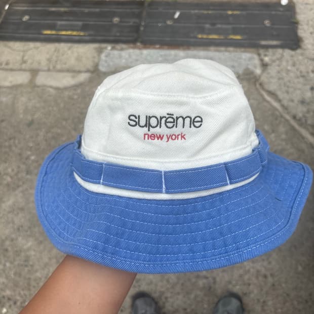 슈프림 버킷햇 블루