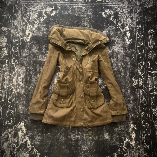 Vintage dark brown 00s long jacket