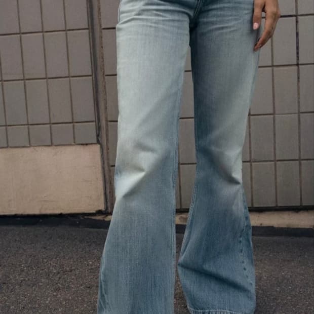 자라 trf 로우라이즈 데님 부츠컷 34