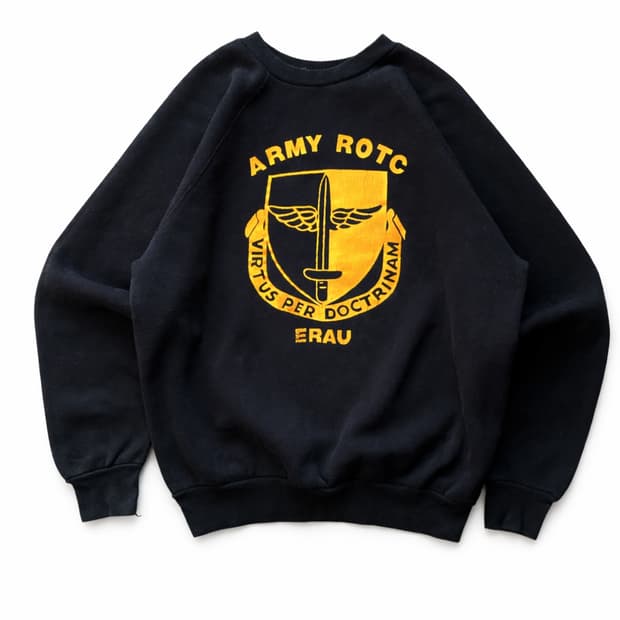 70's U.S. ARMY ROTC 스웻셔츠 L