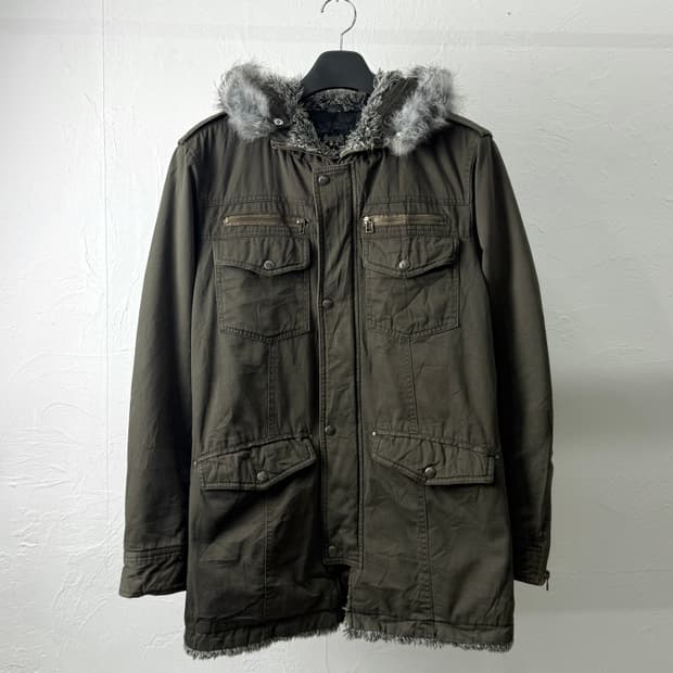 JPN 퍼 후드 파카