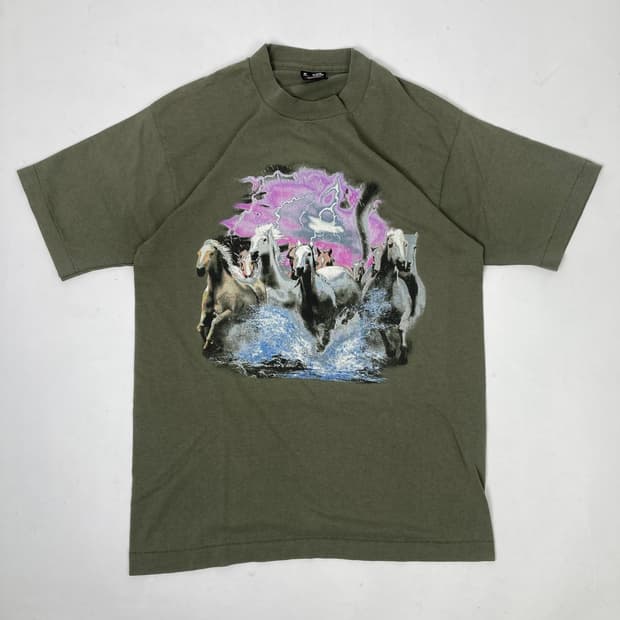 90s Single Stitched Tee (olive green)