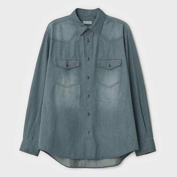 벨리에 세리프 데님셔츠