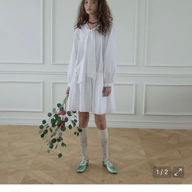 호쿠스포쿠스) 이노센트 타이 드레스 / 정가 139,000