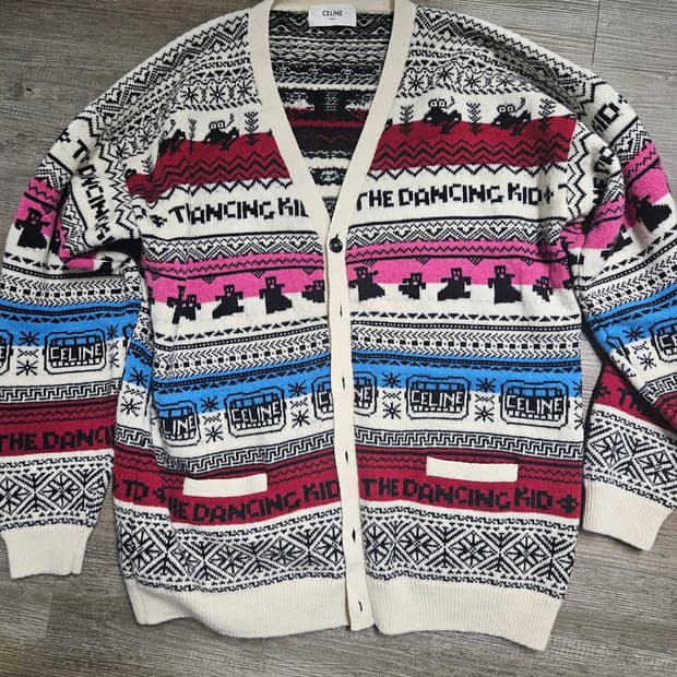 셀린느 댄싱키드 가디건 XXL