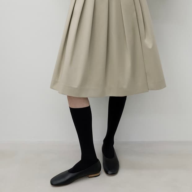 lfm base pleated midi skirt