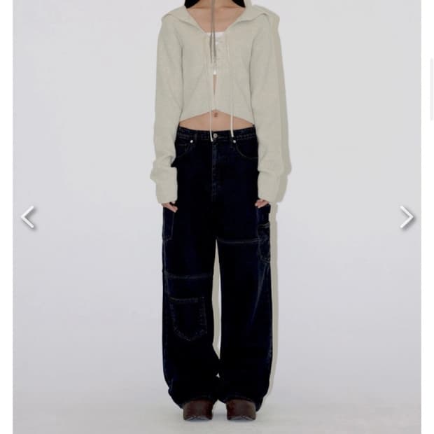 다이애그널 울 레이스 후디