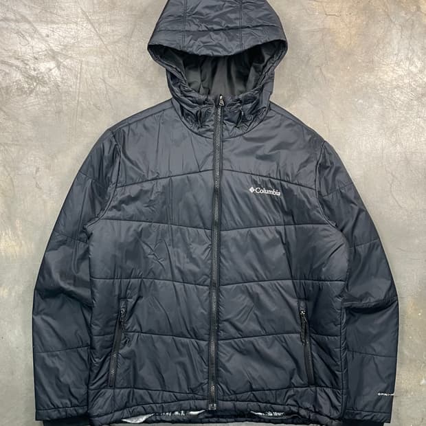 컬럼비아 후드 경량 패딩