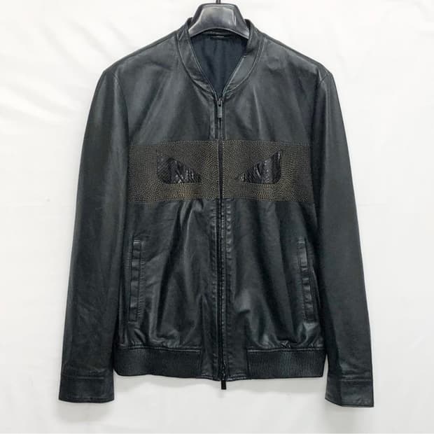 펜디 몬스터 램스킨 래더자켓/50