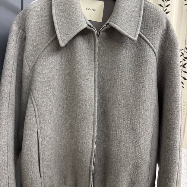 파브레가 범피 울 히든 블루종 자켓 (미드 그레이) - 3