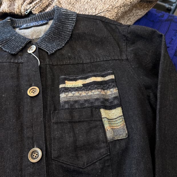 M&KYOKO 일본 에스닉 인디고 라이트 자켓