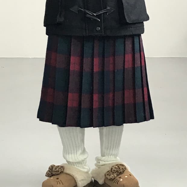 LEPORT by Tokyo Style Wool Midi Skirt