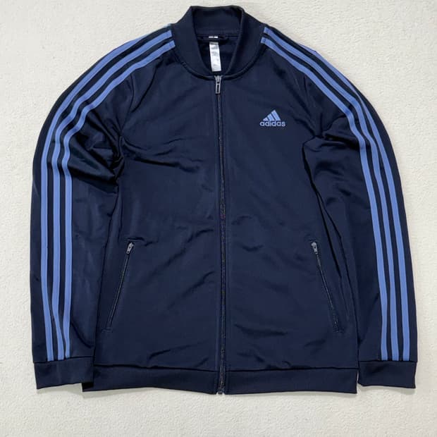 아디다스 파이어버드 유로파 네이비 스카이블루 남색 크롭 져지 m