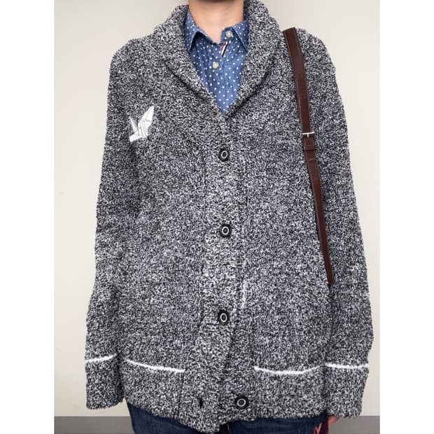 빈티지 차콜 가디건