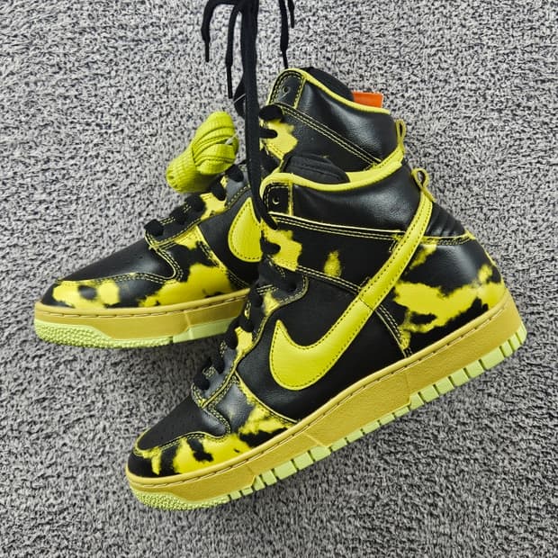 나이키 덩크하이 SP 옐로우애시드워시 스니커즈 (260MM)/ 10785