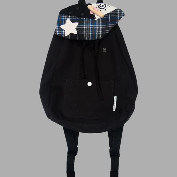 더뮤지엄비지터 백팩 PATCHWORK STRING MINI BACKPAC