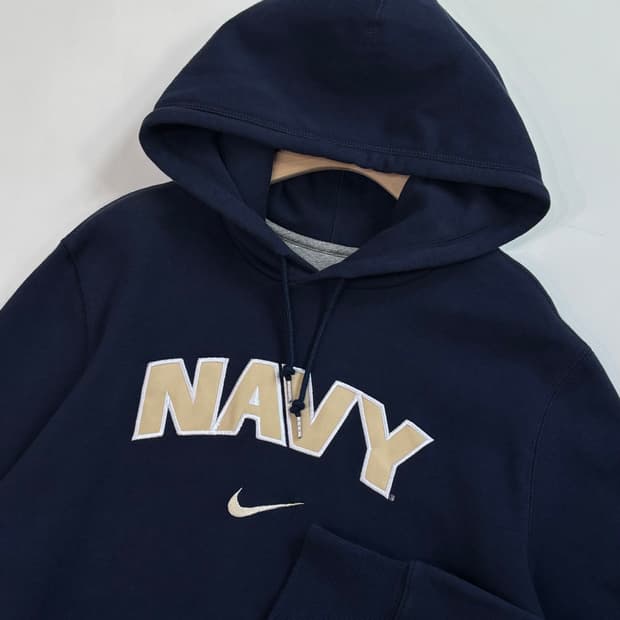 Nike 나이키 NAVY 스우시 네이비 후드티