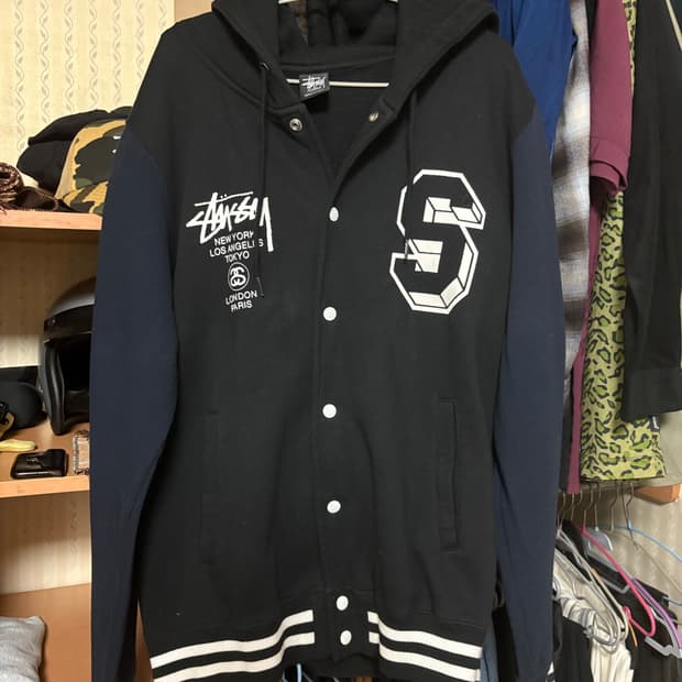 빈티지 스투시 바시티 후드