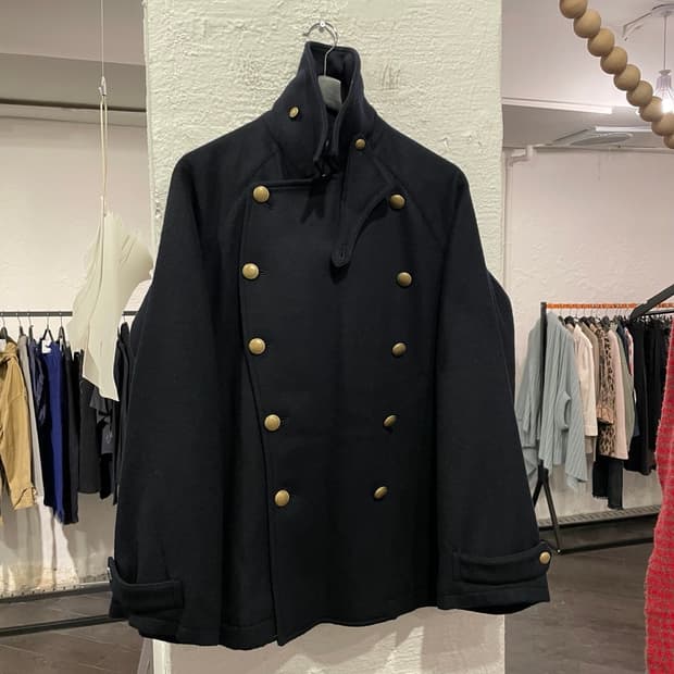 요지야마모토 오버사이즈 피코트