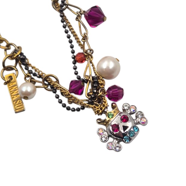 06s 한정 안나수이 스컬 레이어드 팔찌