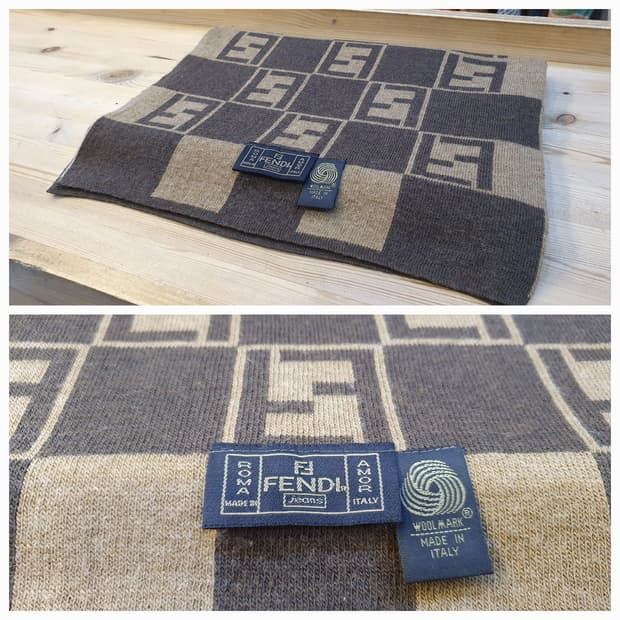 펜디 울 머플러 