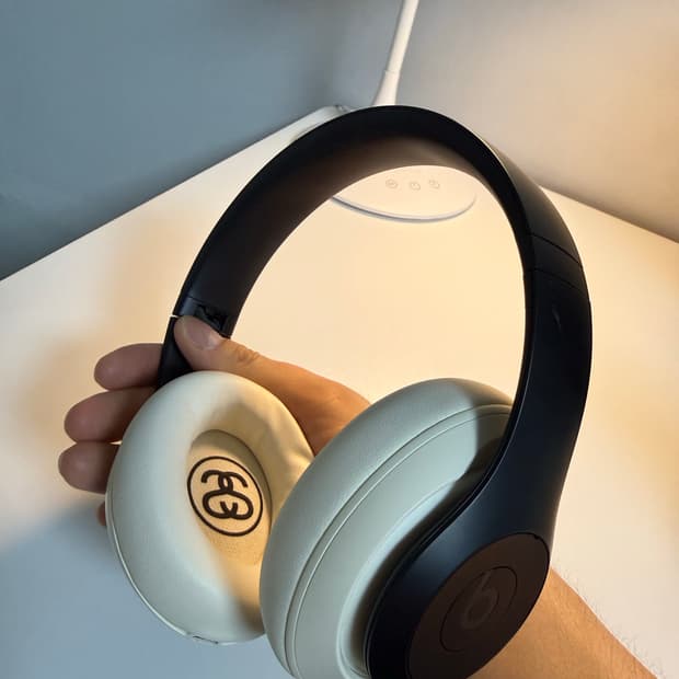 스투시 X 비츠 스튜디오 프로 무선 헤드폰 블랙