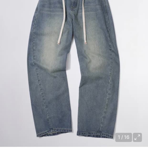 구해요)스컬프터 에브리데이 로우라이즈 데님 라이트 블루