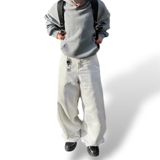 릭오웬스 주름핏 크린핏 크림진 