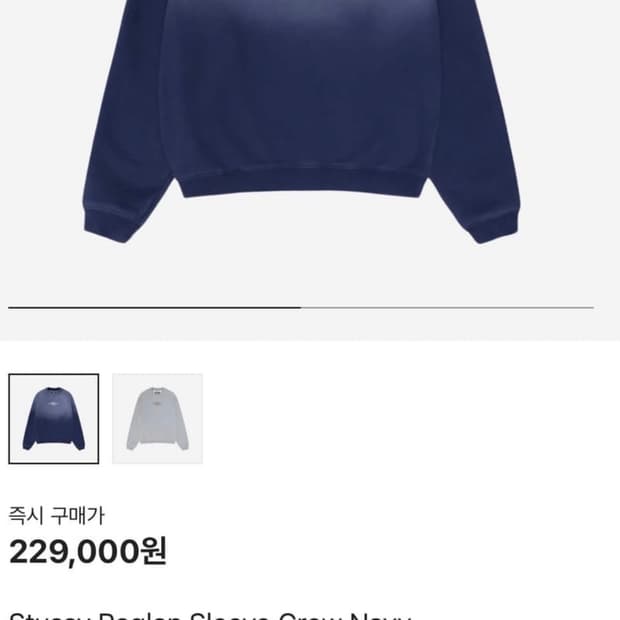 스투시 래글런 맨투맨