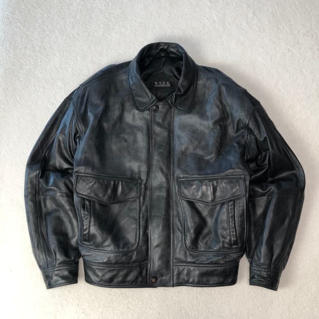 빈티지 워시드 A2 봄버자켓 