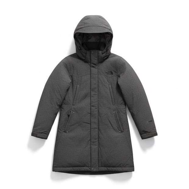 노스페이스 여성 롱패딩 그레이 95