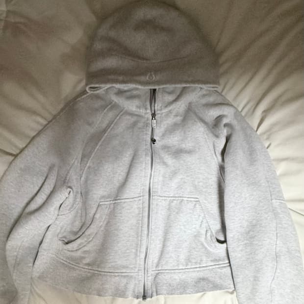 룰루레몬 스쿠바 오버사이즈드 후드집업 라이트 그레이