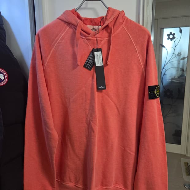 [새제품] 스톤아일랜드 플리스 가먼트 다이드 후드티