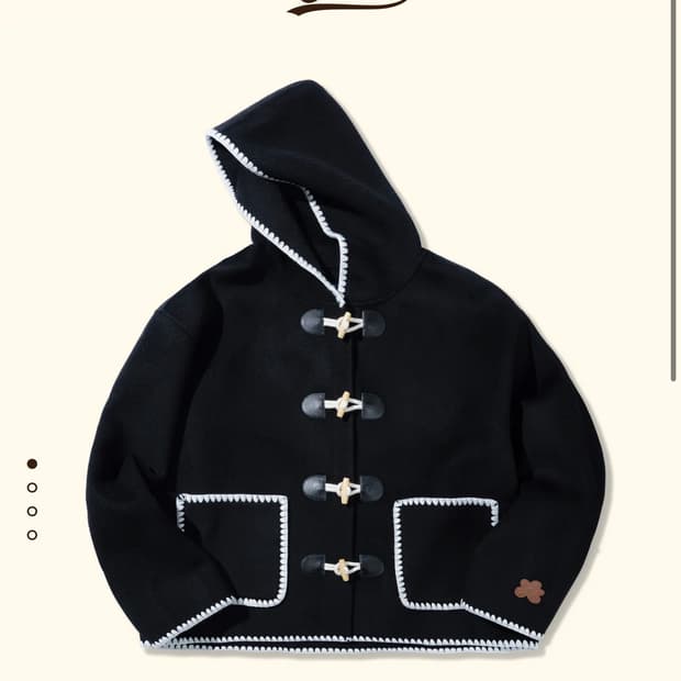 골프 르플레르 떡볶이 코트 자켓 BLANKET JACKET BLACK