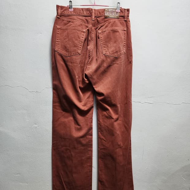 에드윈 오렌지 브라운 데님