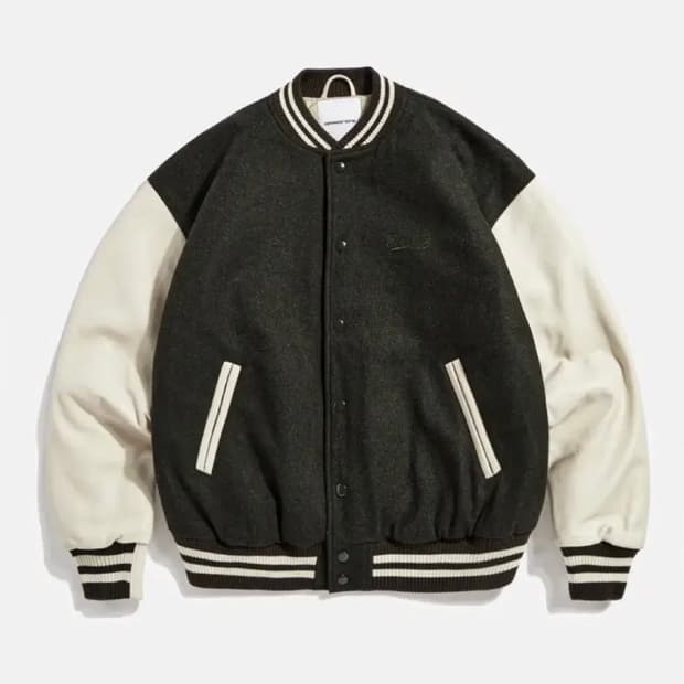 에스피오나지 스탠다드 바시티 자켓 모스그린 M