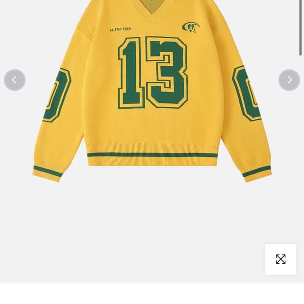 AELFRIC EDEN NUMBER GRAPHIC POLO SWEATER