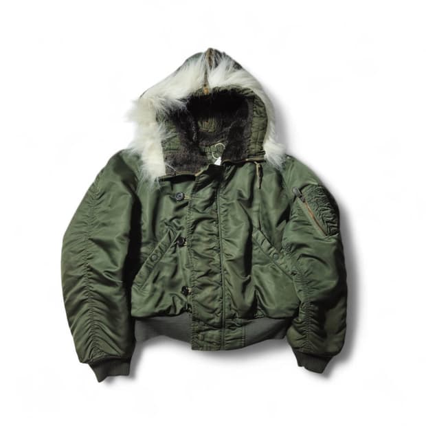 1970's 오리지널 N2B 플라이트 자켓 울파일 M