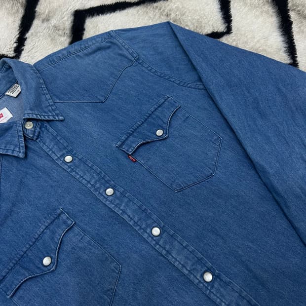 [L]리바이스 웨스턴 데님 셔츠/중청